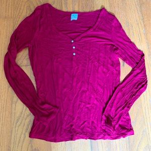 Red Stars Above pajama top